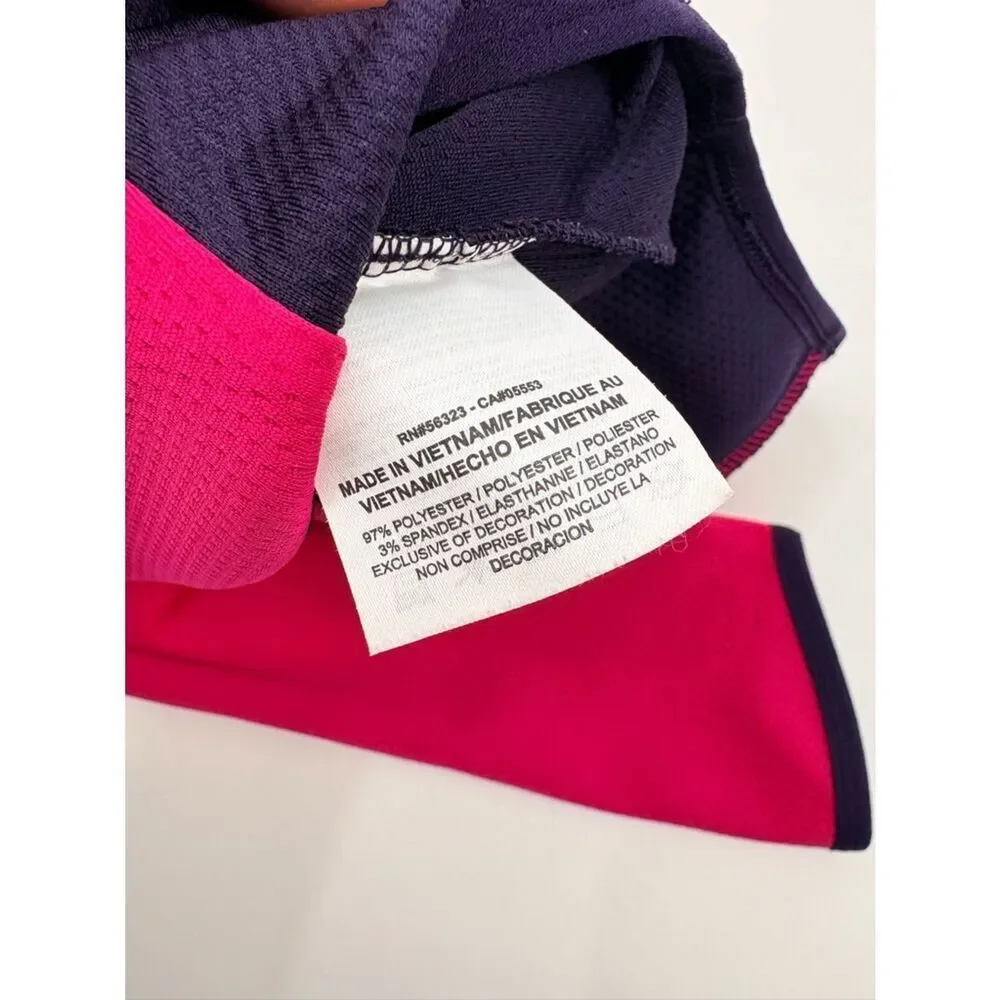 Nike Golf | Pink & Navy Half-Zip Performance Top